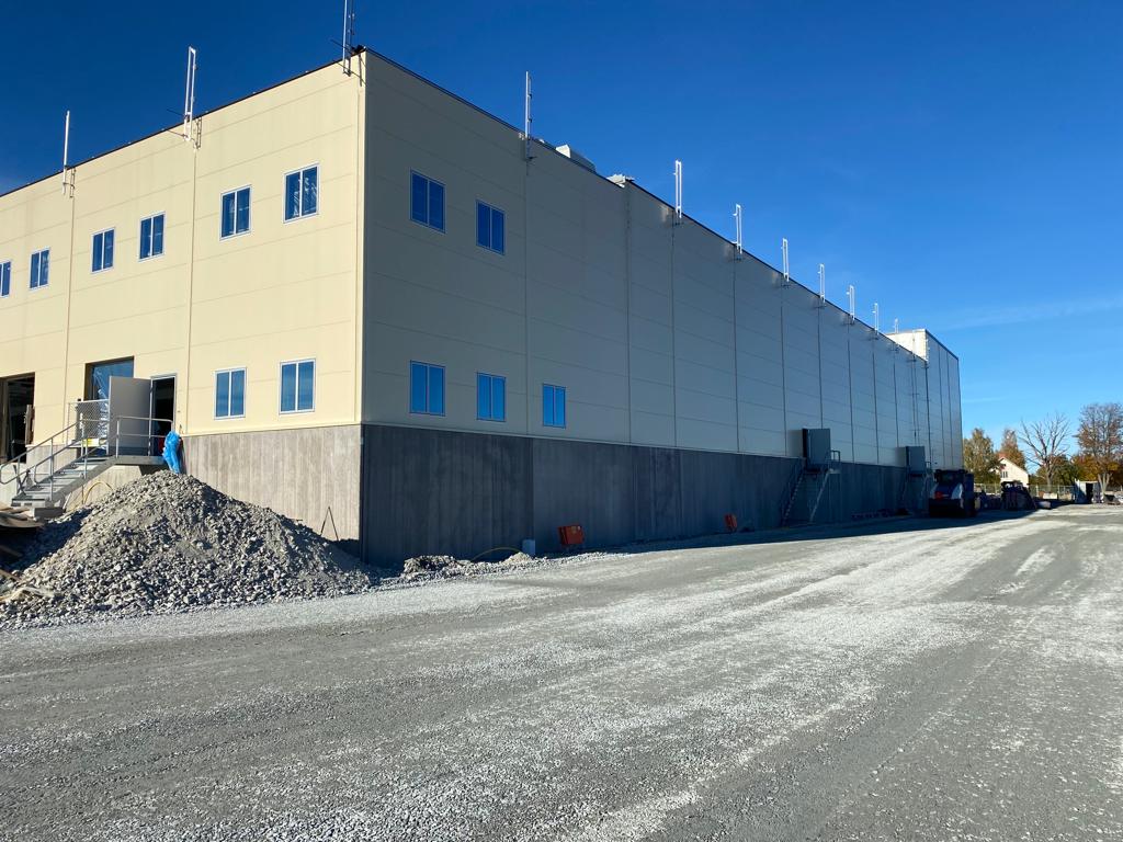 Steel & Roof plate, Concrete installation for ATRIA warehouse in Sköllersta, Sweden