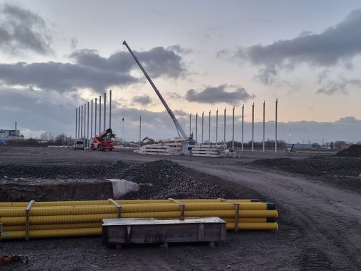 industrial construction, mounting, assembling