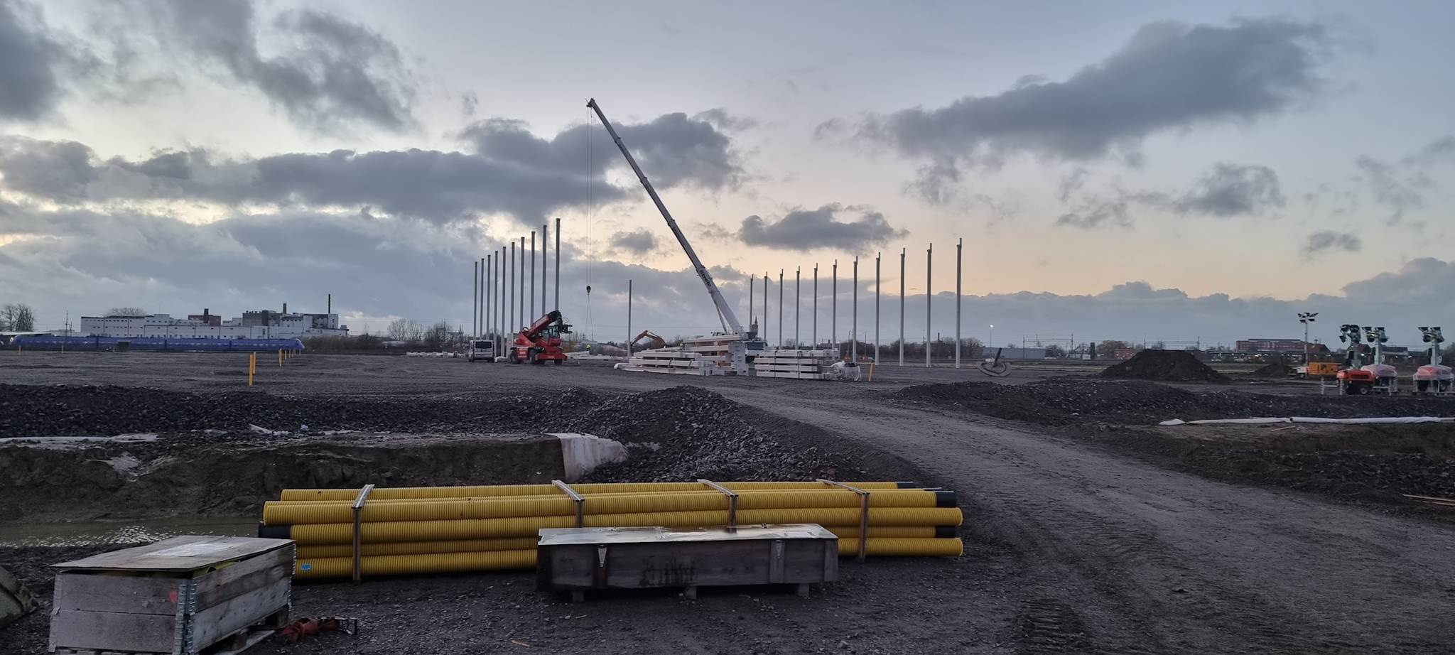 industrial construction, mounting, assembling