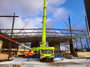 industrial, steel frame construction