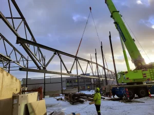 steel frame construction